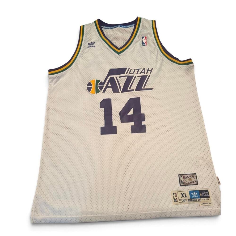 Adidas Utah Jazz Jeff Hornacek  Hardwood Classics Jersey XL